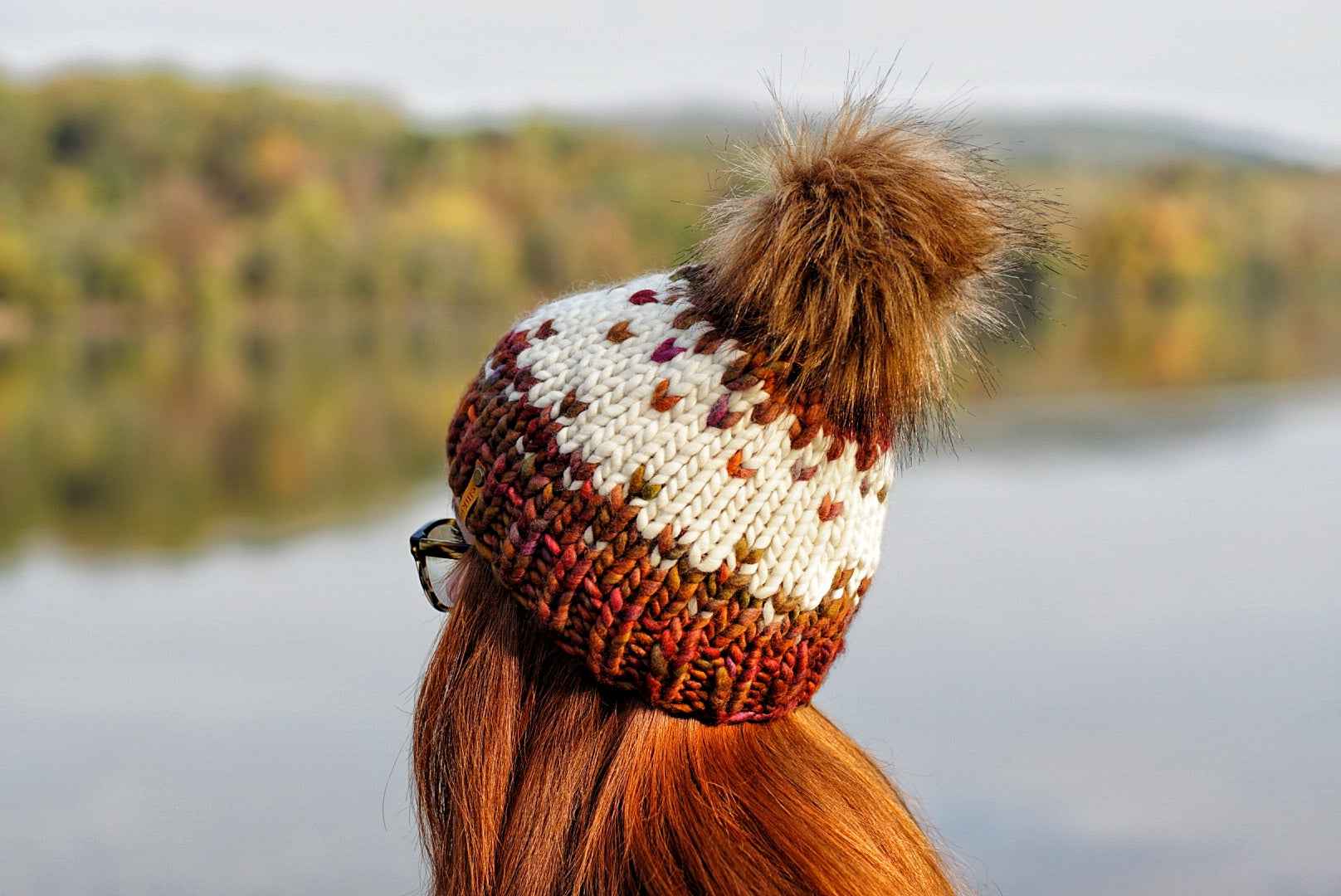 READY TO SHIP Luxury HANDKNIT Merino Wool Beanie Entangled Beanie | LUXURY Handmade 100% Merino Wool Knit  main image 2