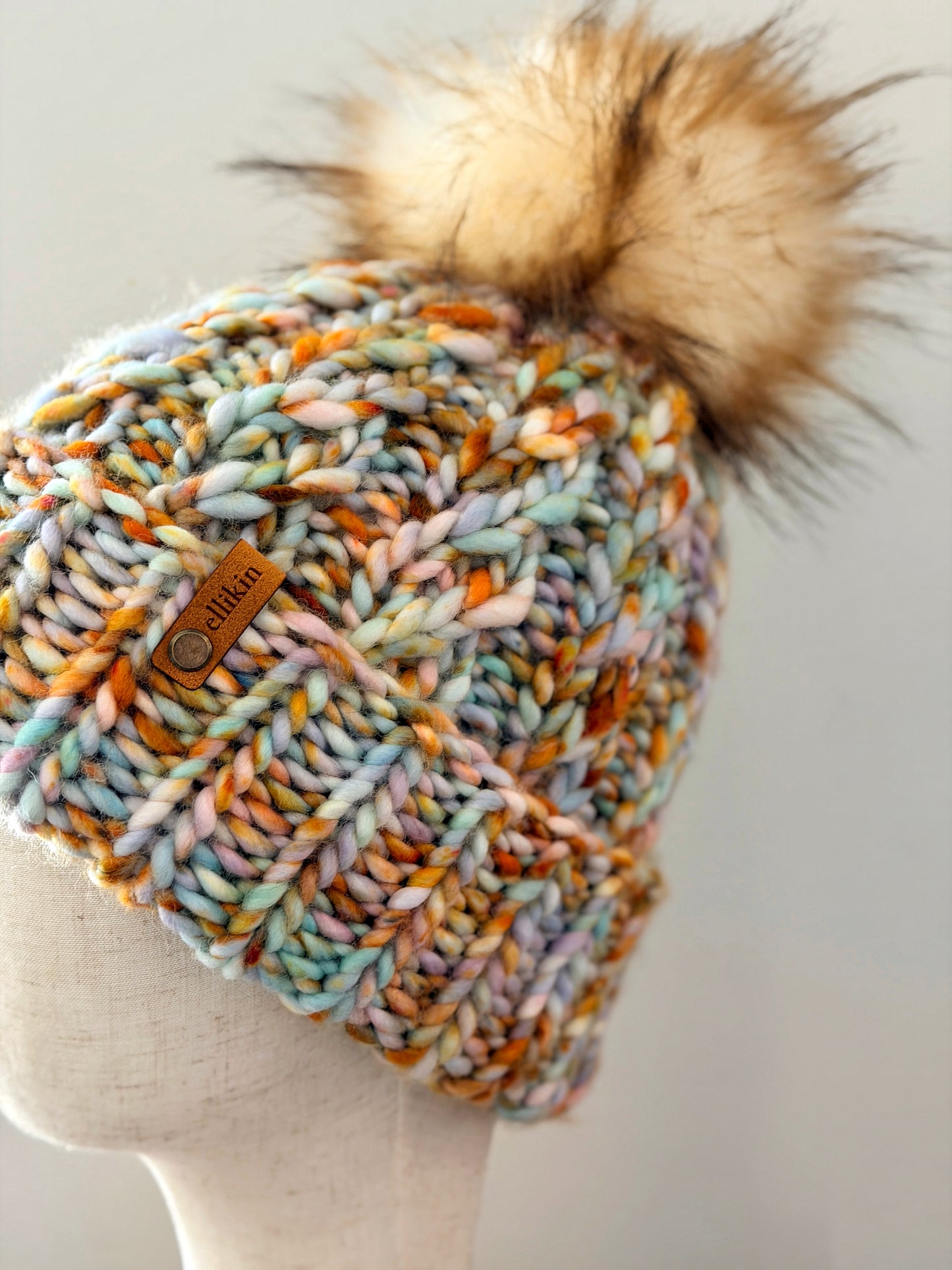 Spinnaker Beanie in Cotton Candy Clouds