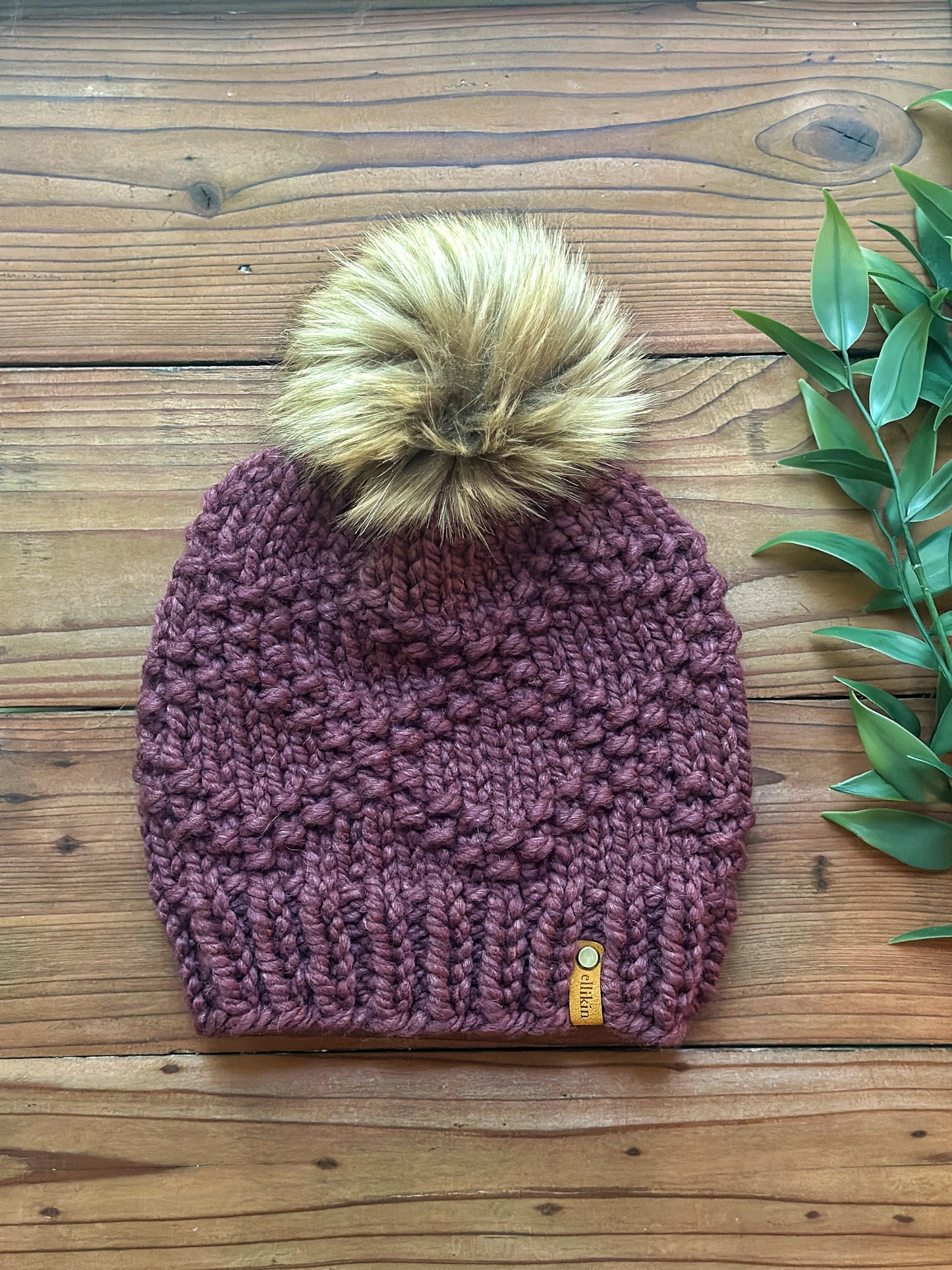 Etta Beanie in Fig
