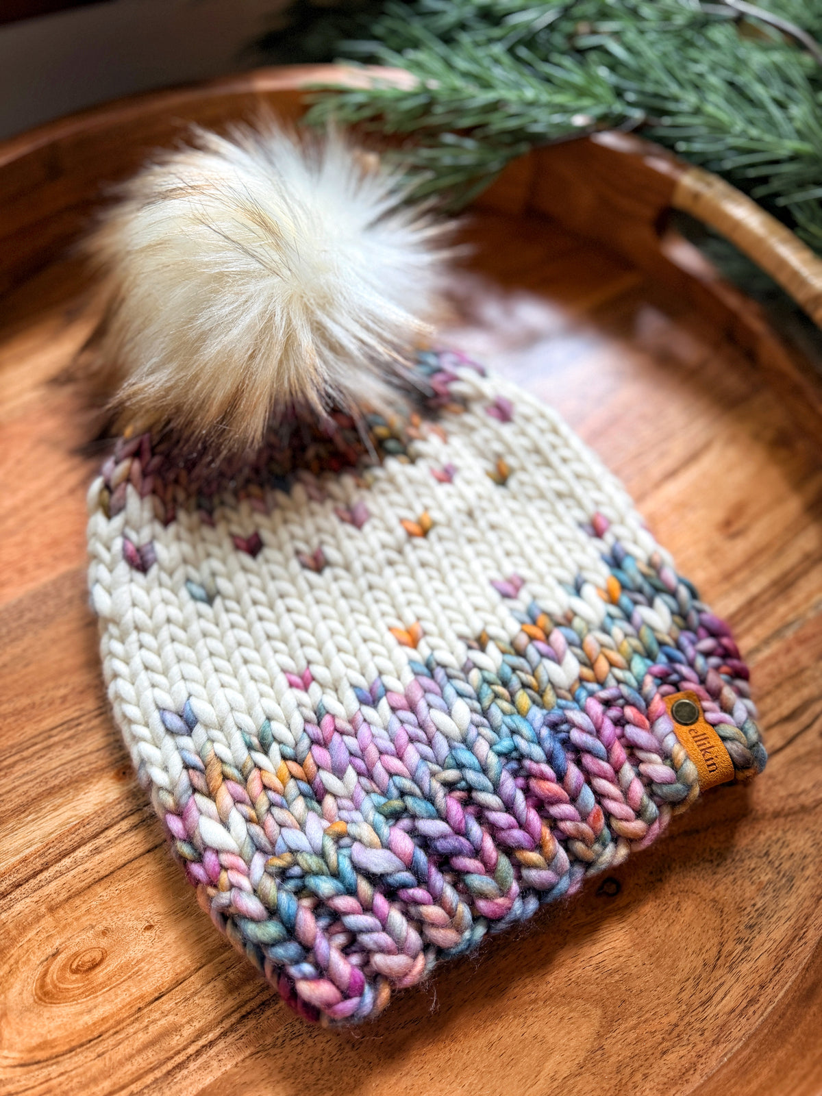 Winterfell Beanie in Dancing Leaves