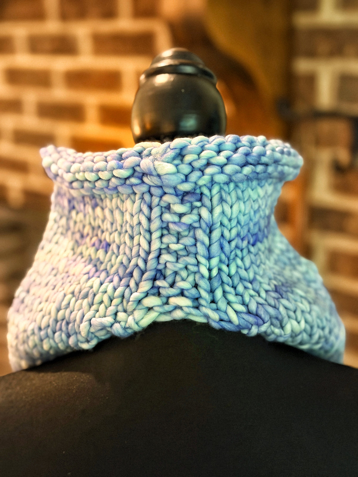 Cowl-Danna in Aquamarine