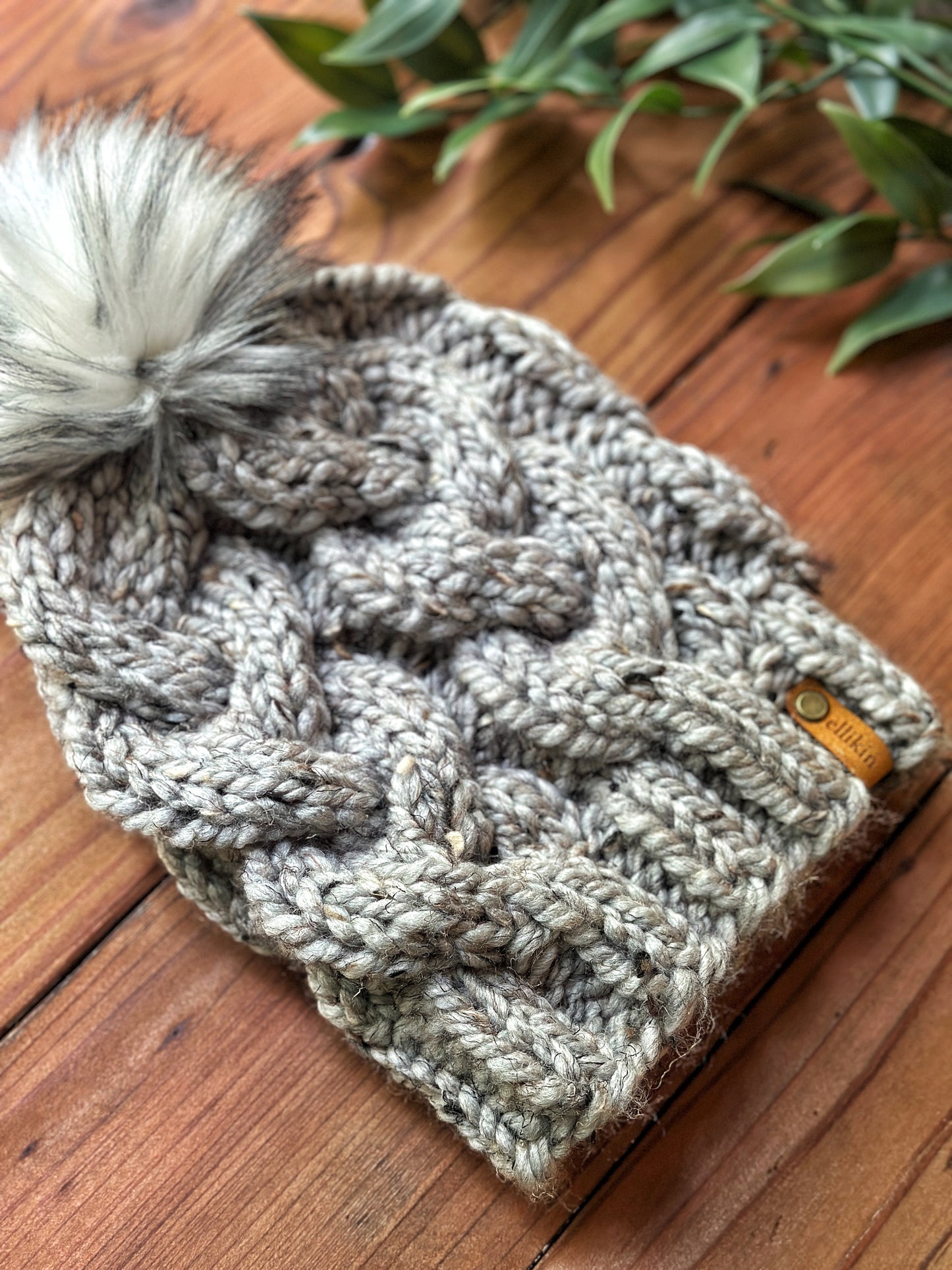 Monster Cables Beanie in Grey Marble