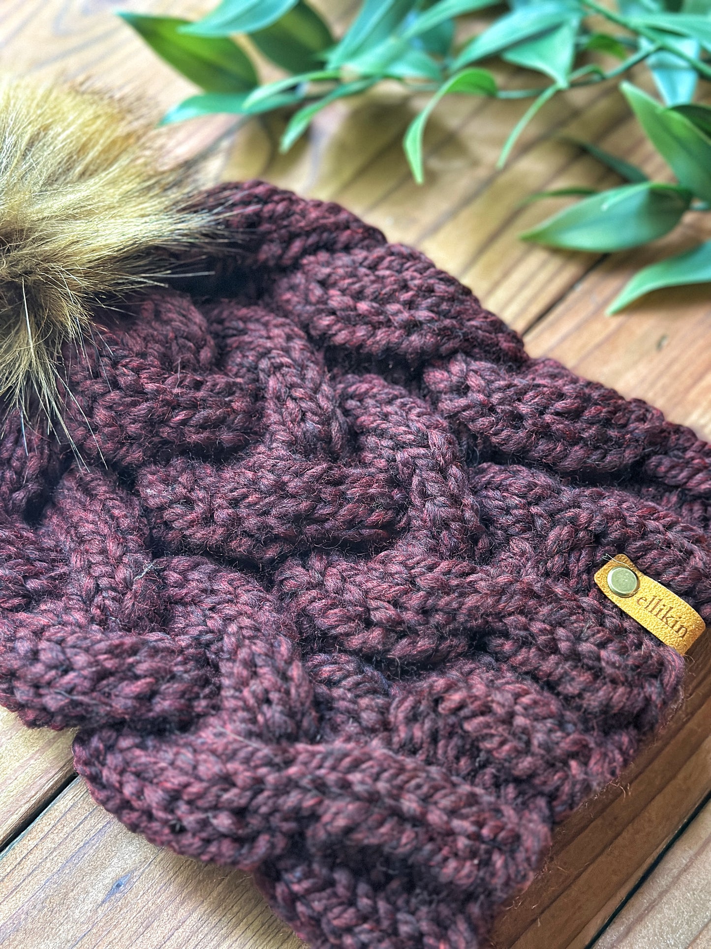Monster Cables Beanie in Claret