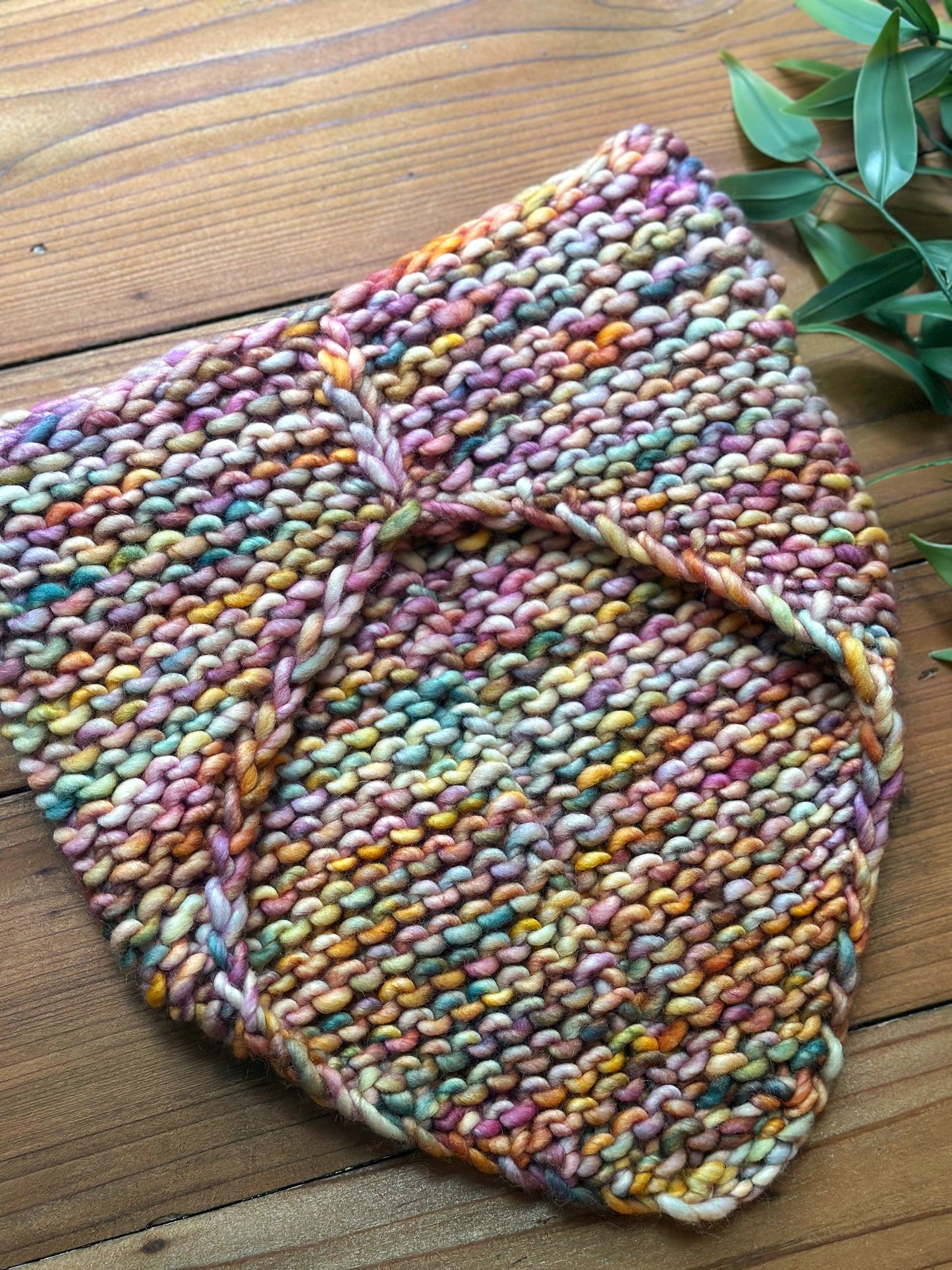 Pamn Bandana Cowl in Dancing Leaves