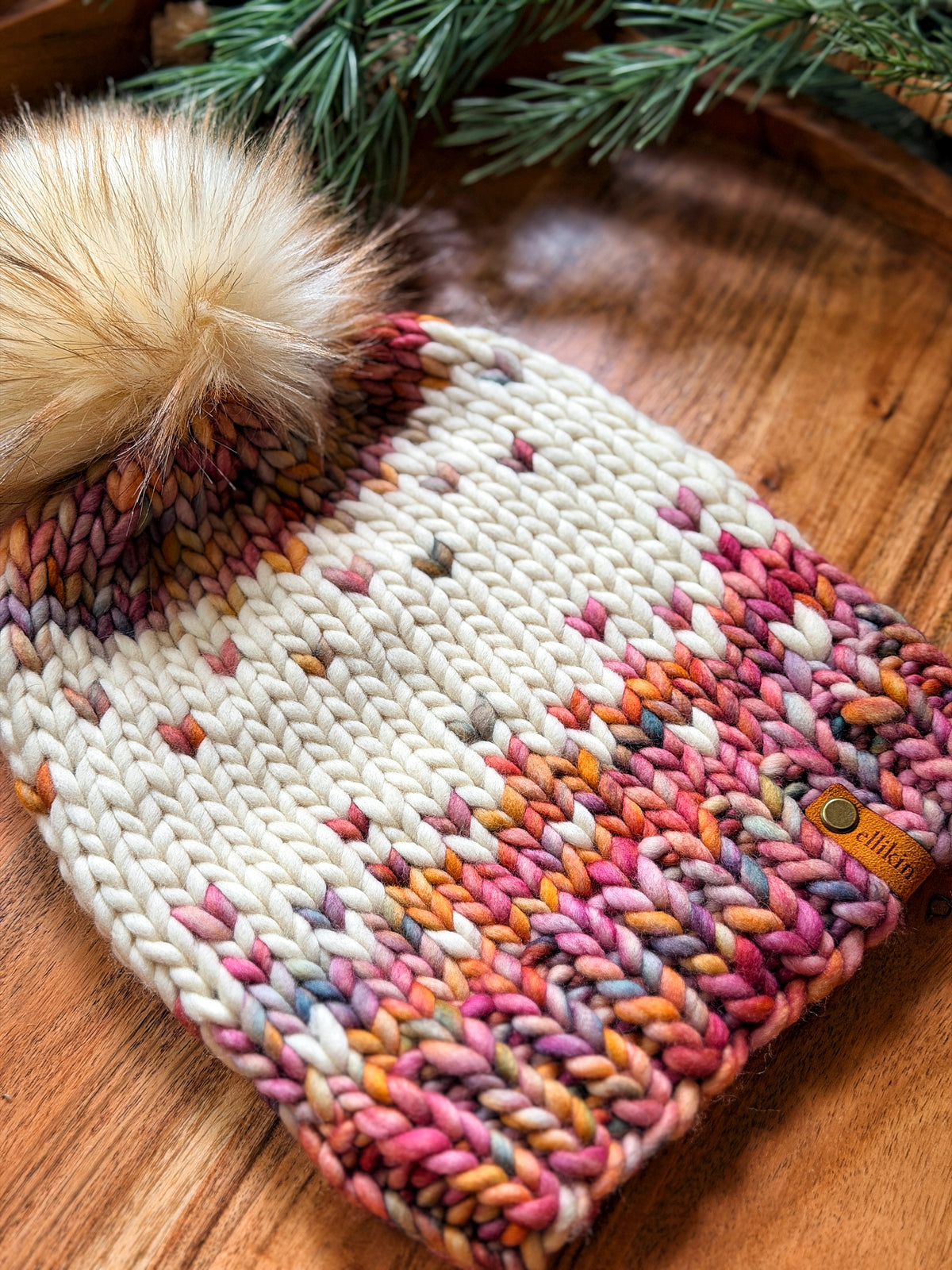 Winterfell Beanie in Dancing Leaves