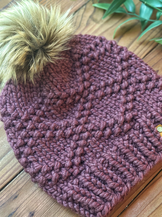 Etta Beanie in Fig