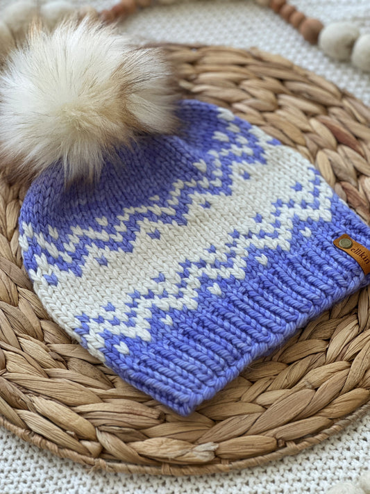 Sawtooth Mountains Hat in Periwinkle