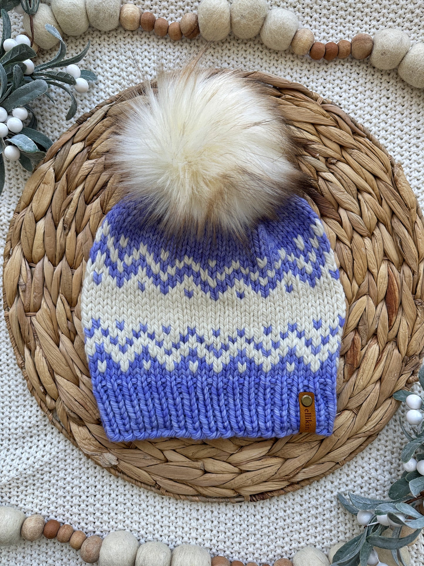 Sawtooth Mountains Hat in Periwinkle