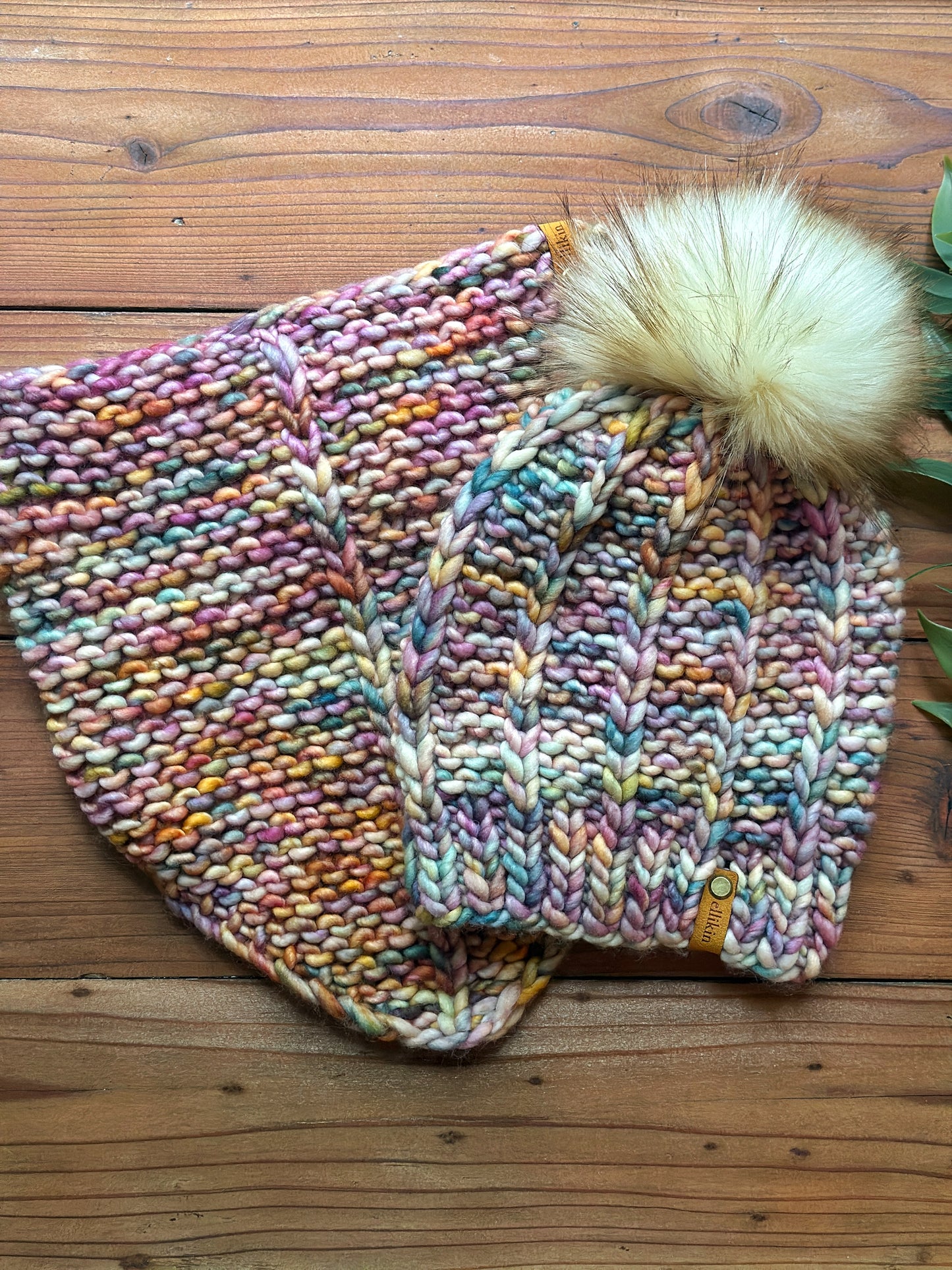 Pamn Bandana Cowl in Dancing Leaves