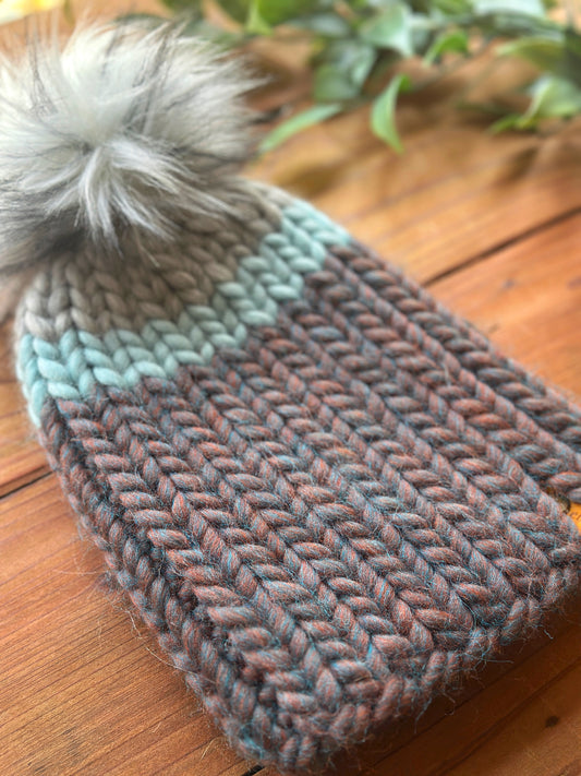 Nokhu Beanie in Grey Multi