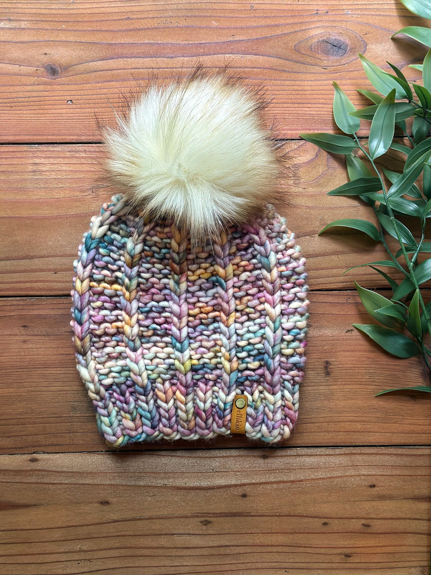 Pennridge Beanie in Dancing Leaves