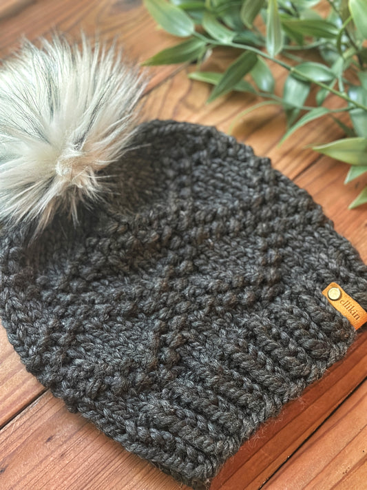 Etta Beanie in Charcoal