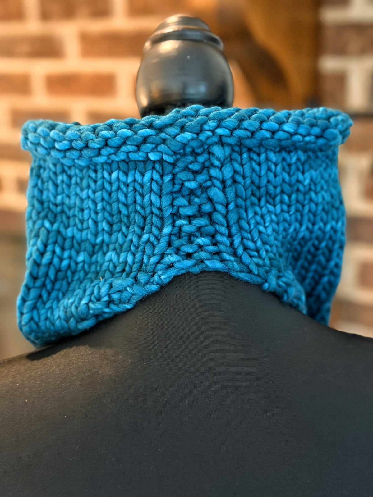Cowl-Danna in Teal Feather