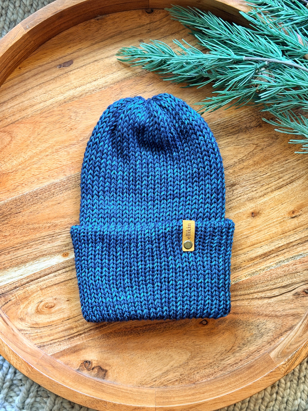 Campfire Beanie in Teal Feather
