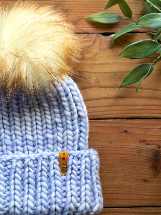 Lakeside Trail Beanie in Wisteria
