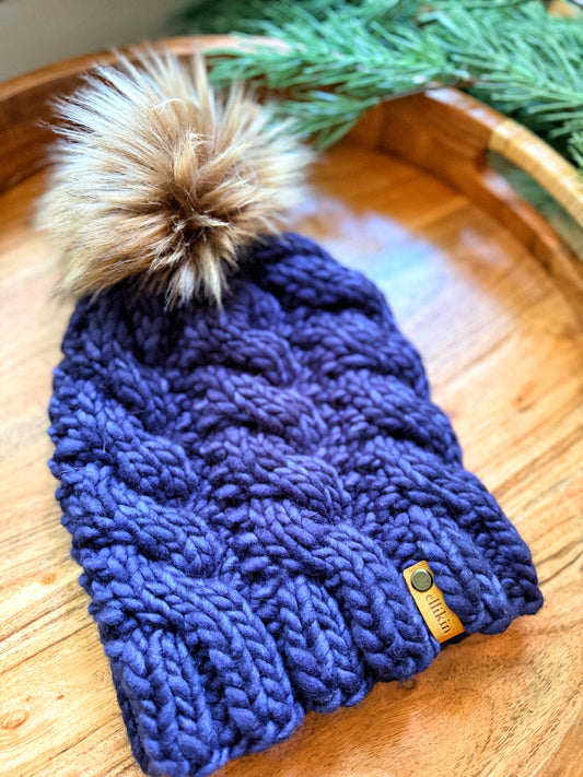 Twistercane Beanie in Paris Night