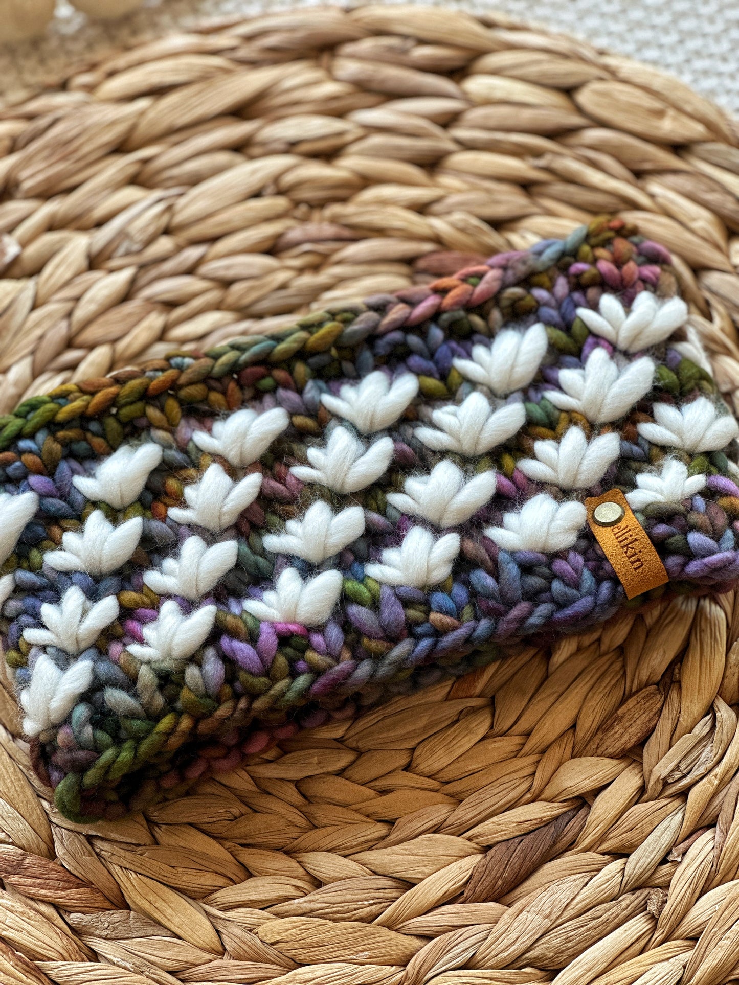 Lotus Flower Headband in Arco Iris