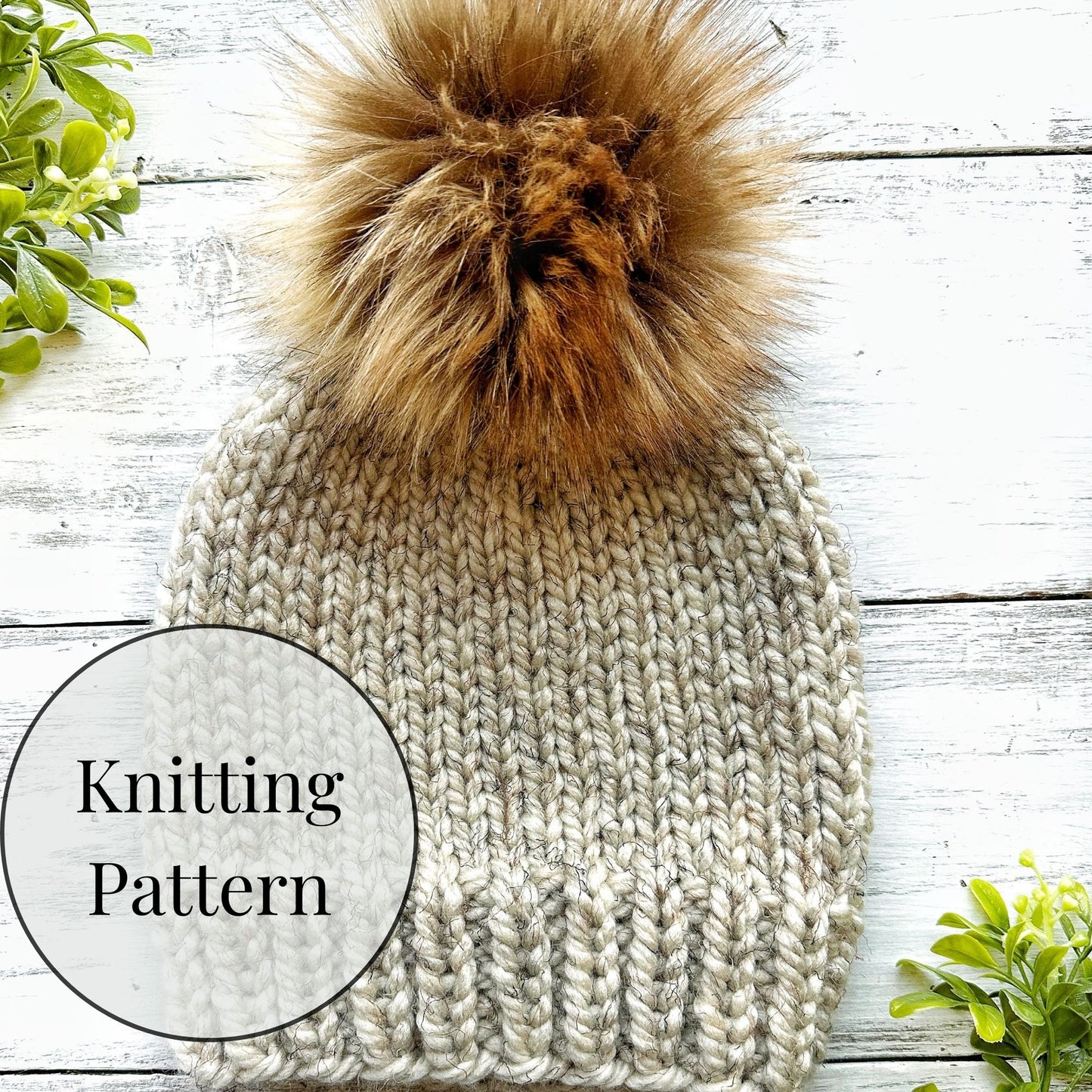 Chunky Knit Beanie Knitting Pattern