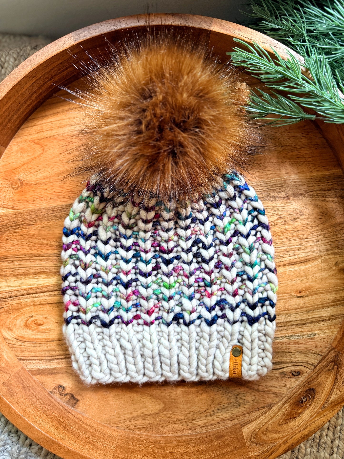 Riverbend Beanie in Fog/Fortaleza