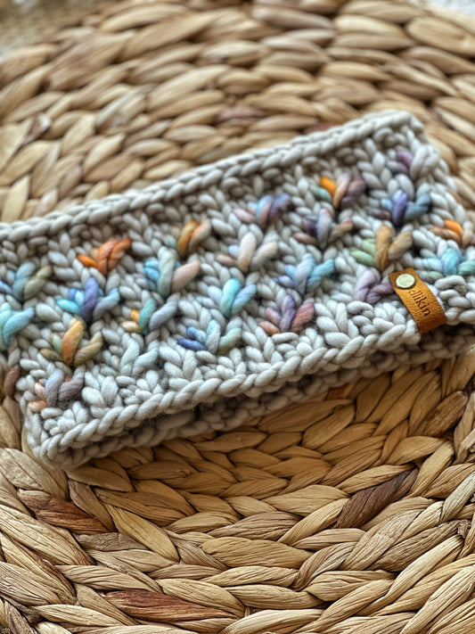 Lotus Flower Headband in Fog