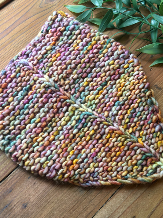 Pamn Bandana Cowl in Dancing Leaves