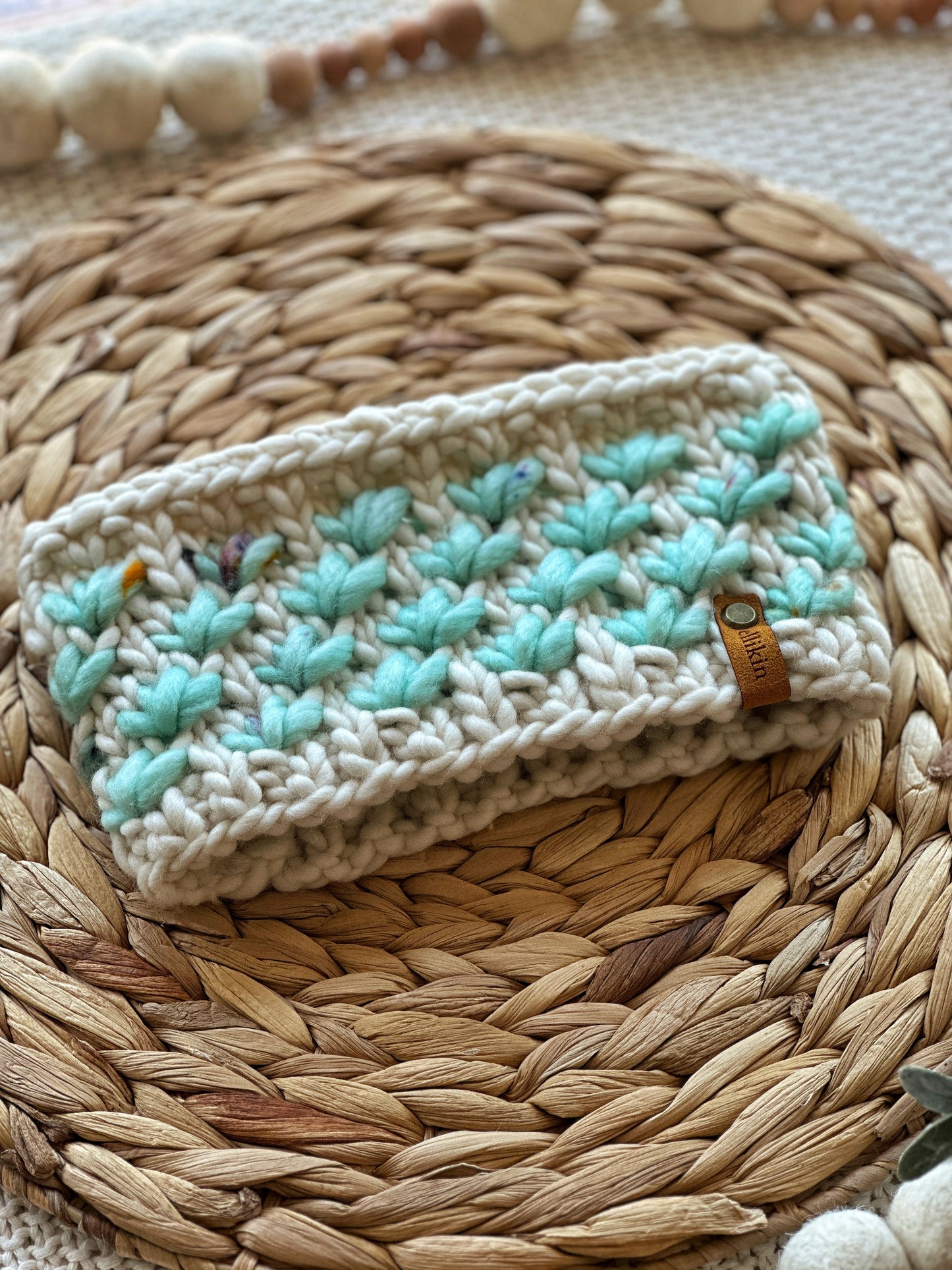 Lotus Flower Headband in Natural/Patina