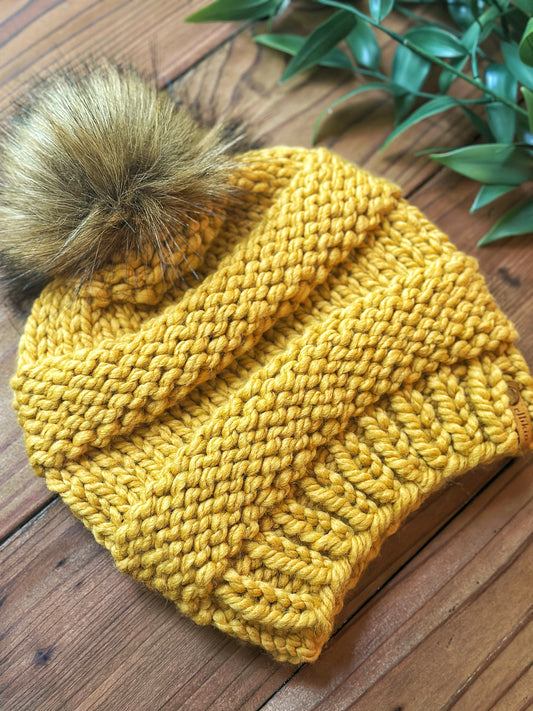 Lola Beanie in Mustard