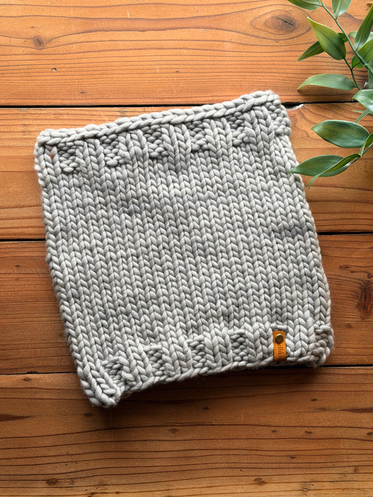 Alpine Trail Cowl in Cape Cod Gray
