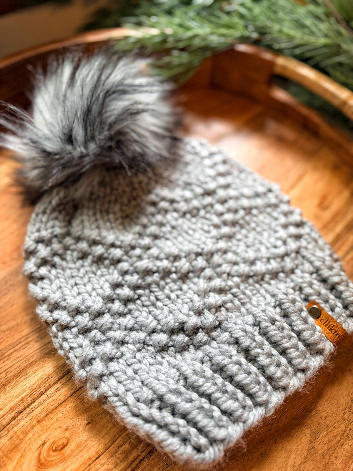 Etta Beanie in Sweatshirt Gray