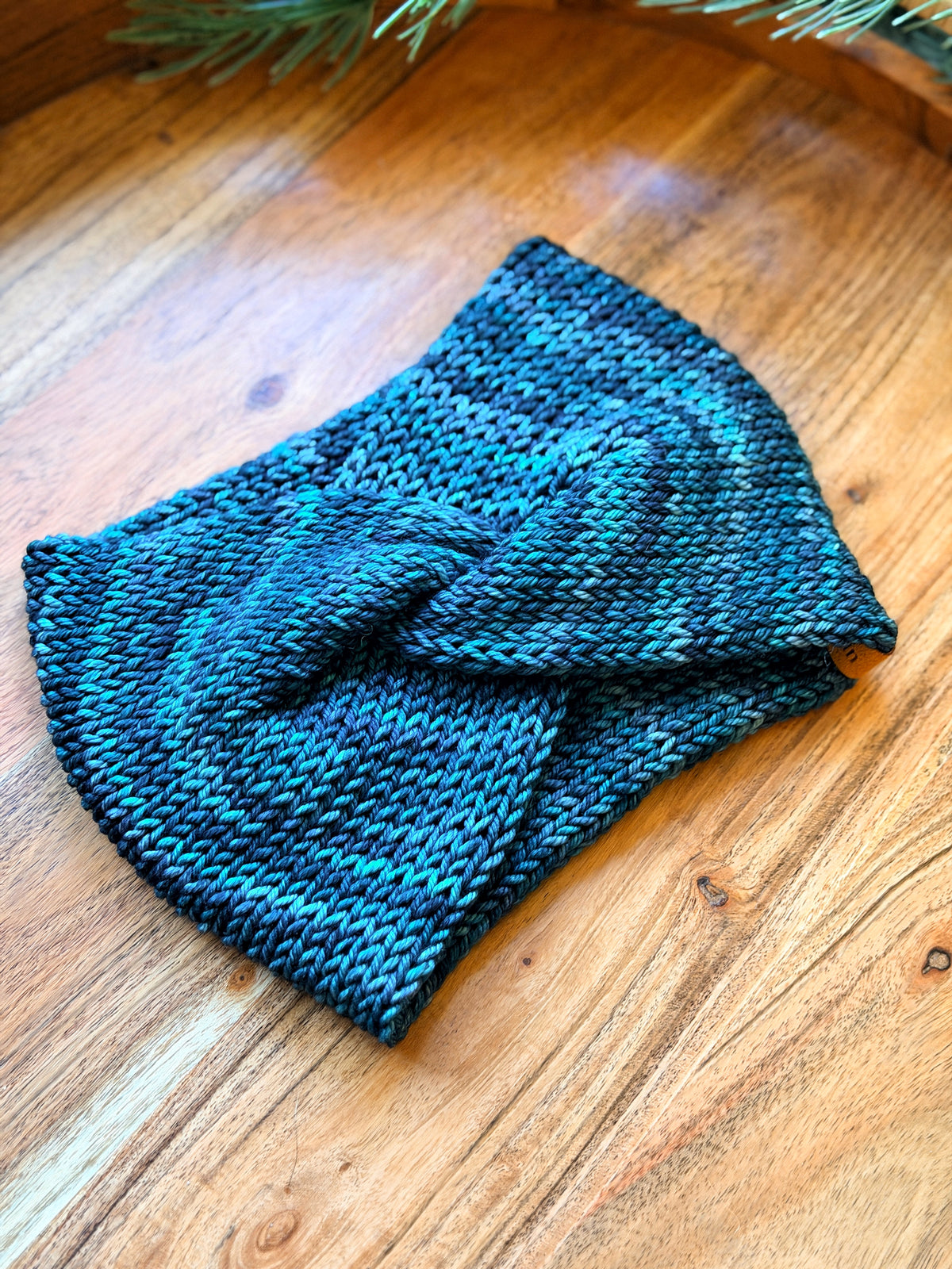 Twisted Earwarmer in Pines