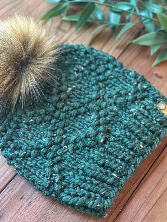 Etta Beanie in Kale