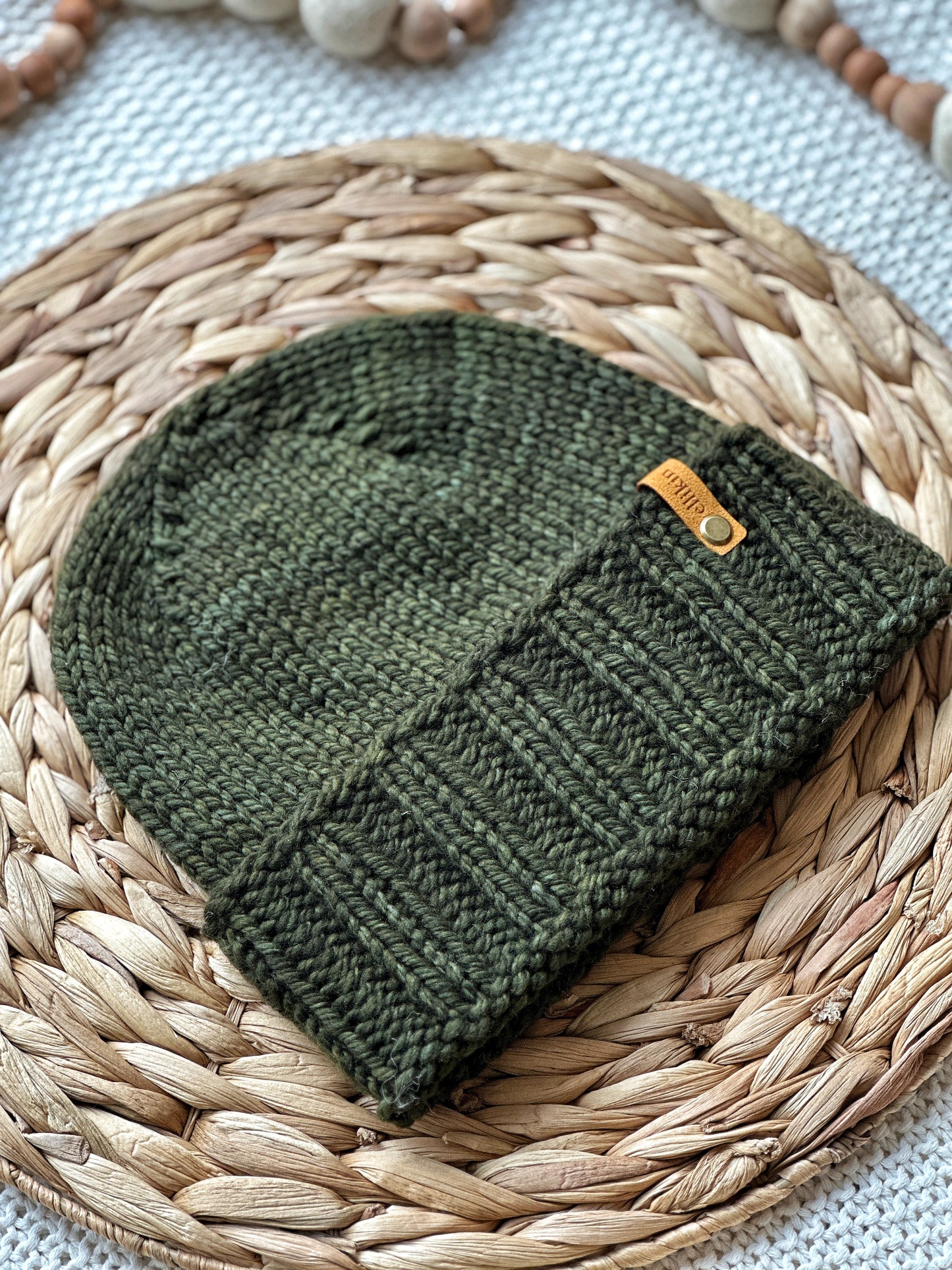 Alpine Trail Beanie in Olive