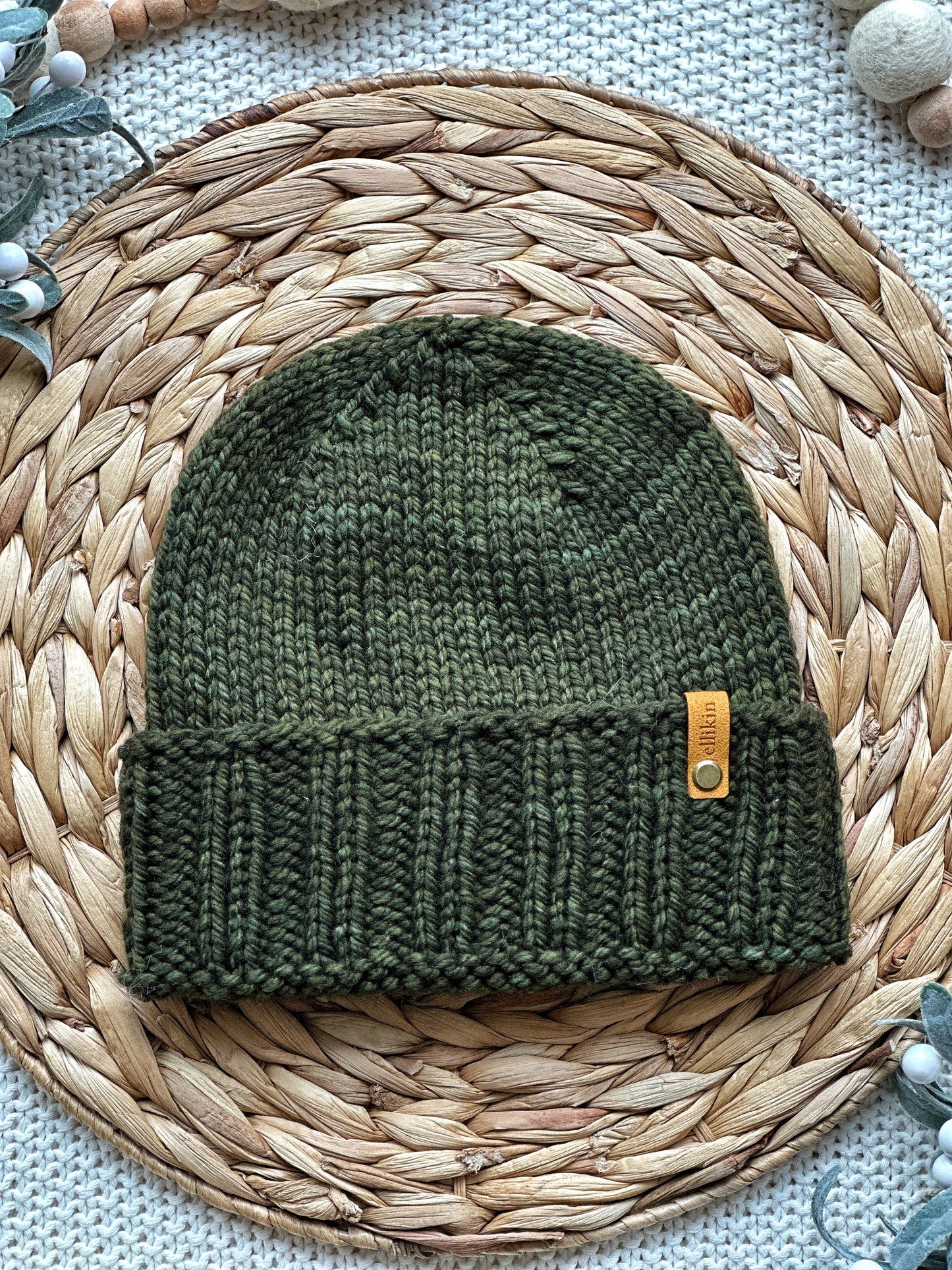 Alpine Trail Beanie in Olive