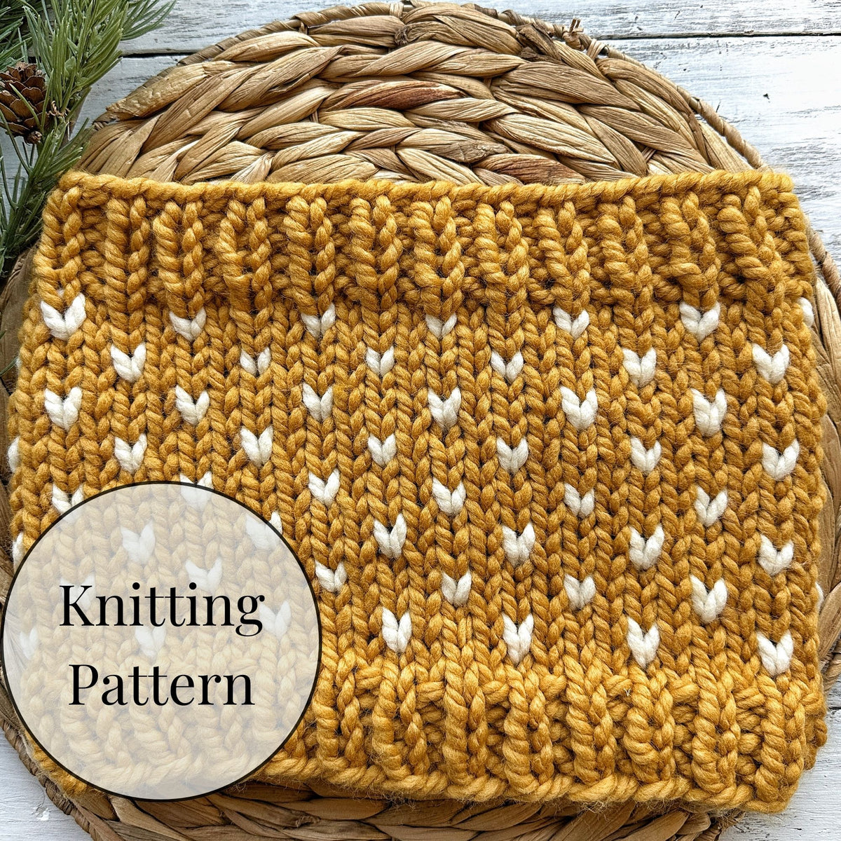 Little Hearts Cowl Knitting Pattern