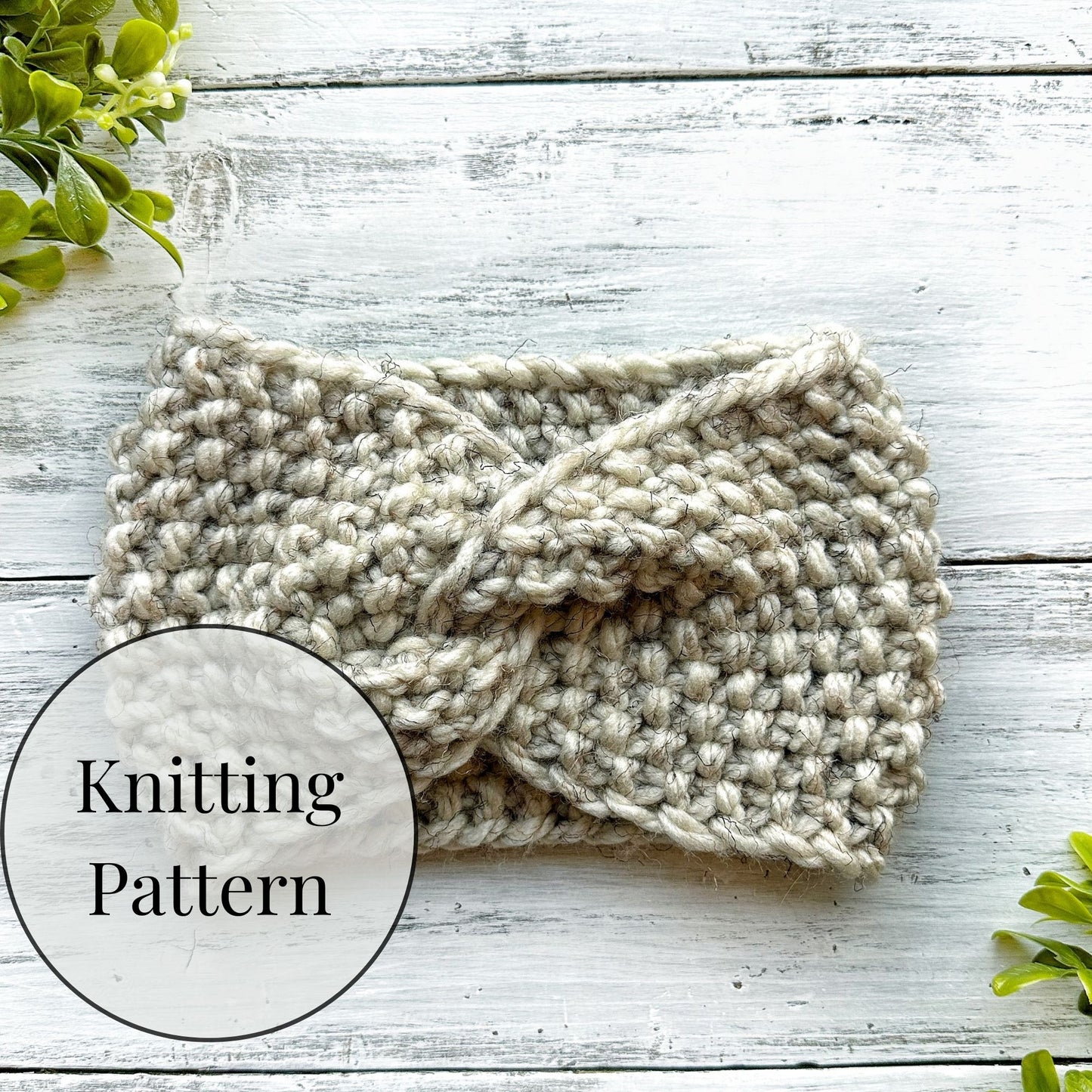 Pebble Twist Earwarmer Knitting Pattern