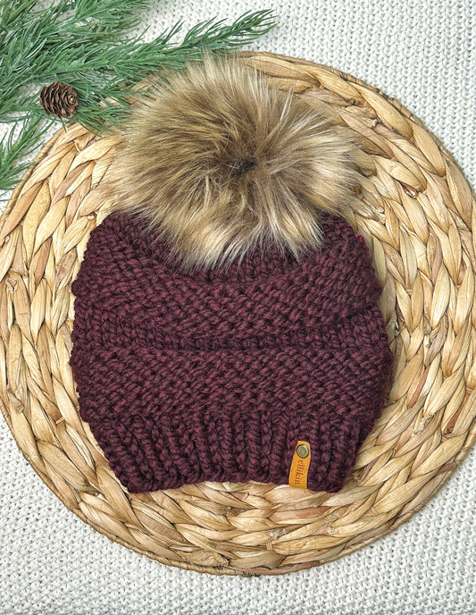 Lola Beanie in Claret