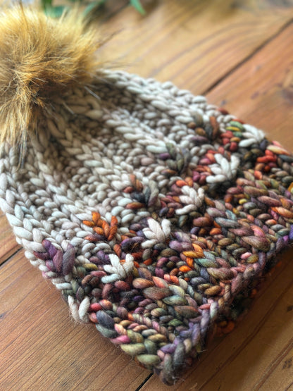 Mirror Pond Beanie in Piedras/Whole Grain