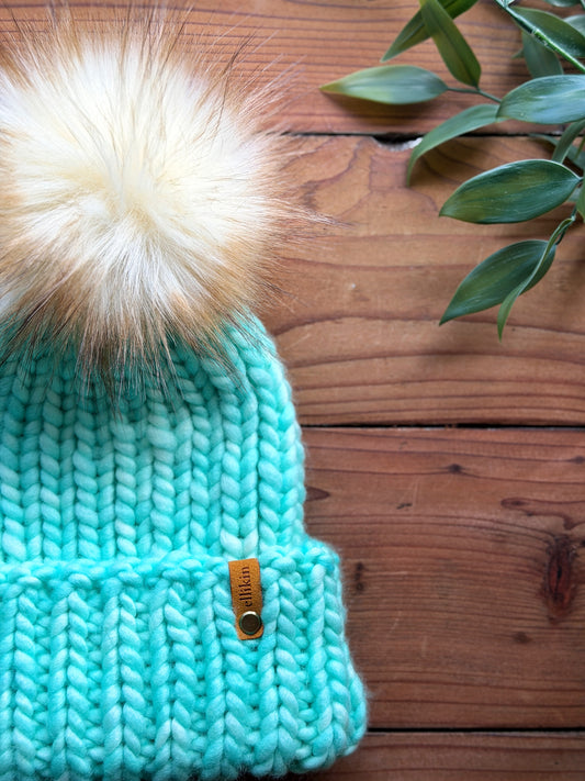 Lakeside Trail Beanie in Minty