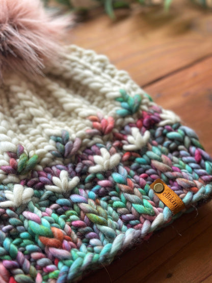 Mirror Pond Beanie in OOAK/Natural