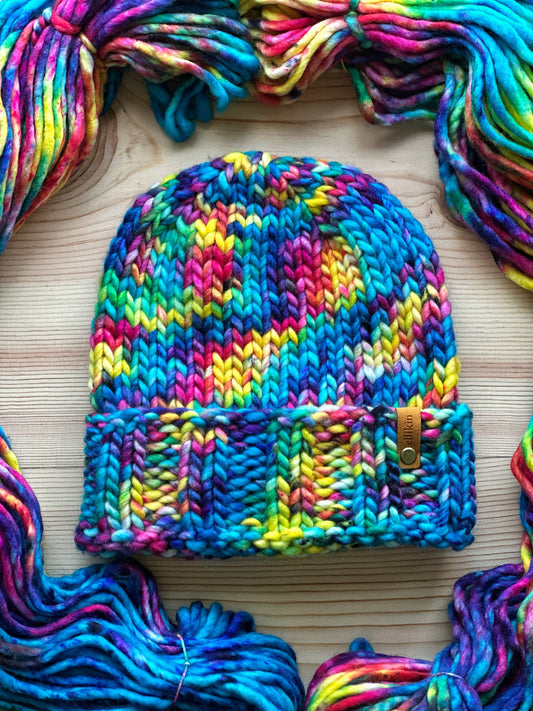 Alpine Trail Beanie in Sweet Emotion