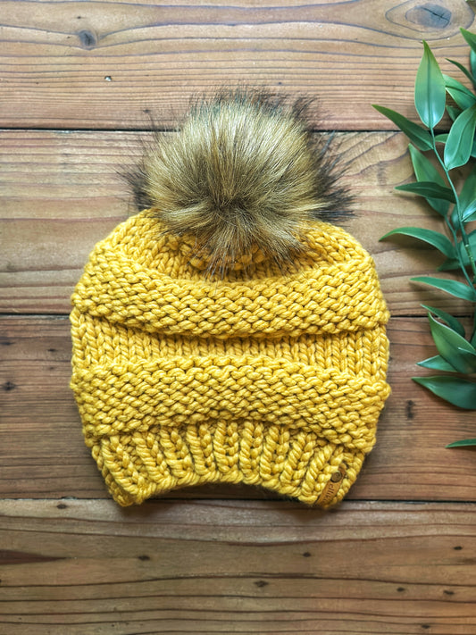 Lola Beanie in Mustard