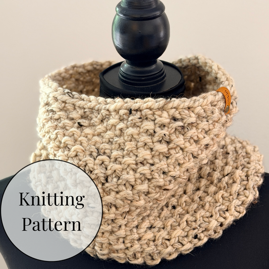Seed Stitch Cowl Knitting Pattern