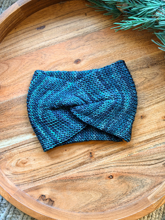 Twisted Earwarmer in Pines