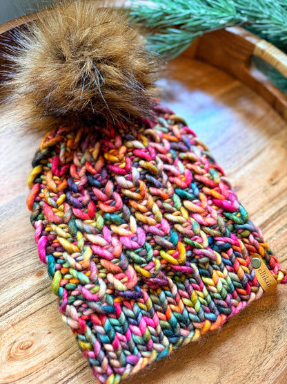 Braided Hearts Beanie in Diana