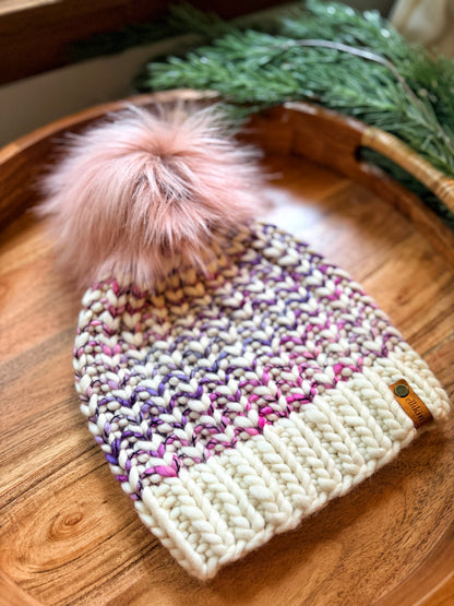 Riverbend Beanie in Natural/Glaze
