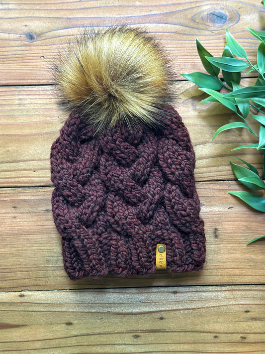 Monster Cables Beanie in Claret