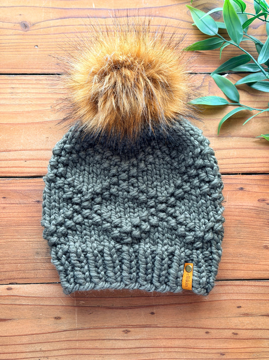 Etta Beanie in Seaweed