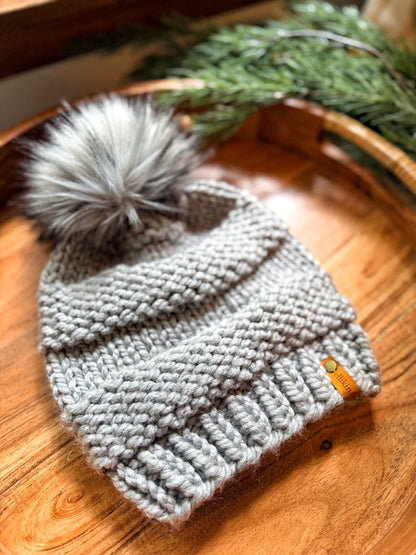 Lola Beanie in Sweatshirt Gray