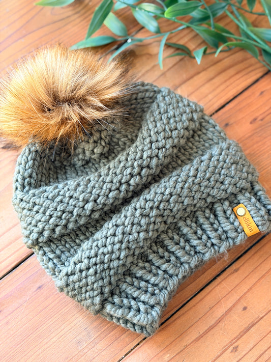 Lola Beanie in Seaweed