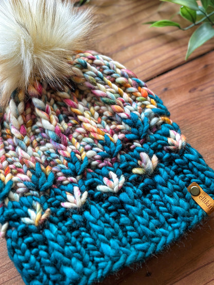 Mirror Pond Beanie in Teal/Molino